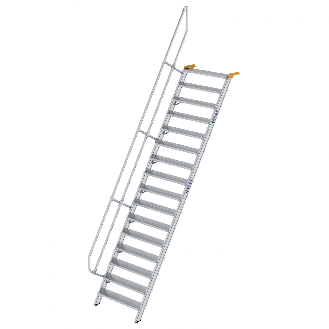 Treppe 60° inkl. Handlauf, 1000mm Stufenbreite, 16 Stufen-Beschreibung lesen