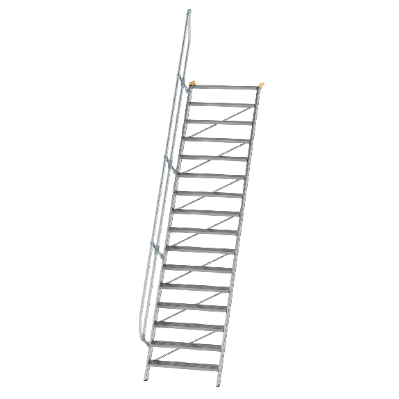 Treppe 60° inkl. Handlauf, 1000mm Stufenbreite, 16 Stufen Treppe 60° inkl. Handlauf, 1000mm Stufenbreite, 16 Stufen-Beschreibung lesen