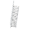 Treppe 60° inkl. Handlauf, 1000mm Stufenbreite, 16 Stufen Treppe 60° inkl. Handlauf, 1000mm Stufenbreite, 16 Stufen