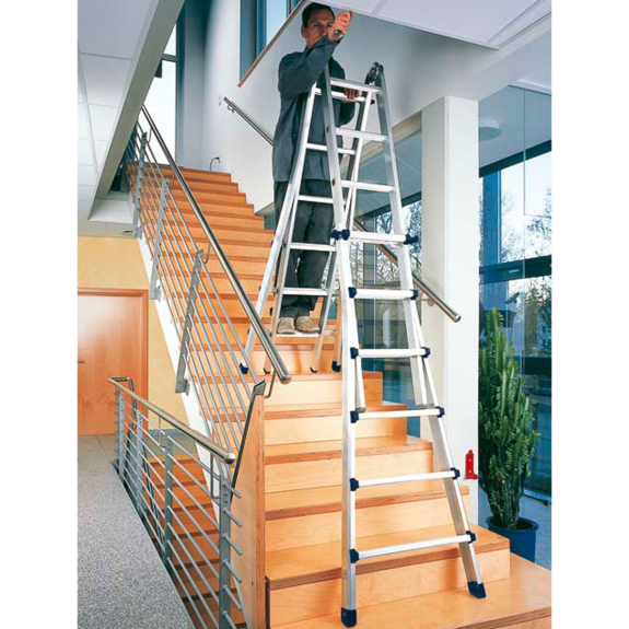 Teleskop-Mehrzweckleiter Variomax V 4x5 Sprossen Teleskop-Mehrzweckleiter Variomax V 4x5 Sprossen-Beschreibung lesen