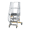 Plattformtreppe fahrbar 60° Stufenbreite 600mm 4 Stufen Plattformtreppe fahrbar 60° Stufenbreite 600mm 4 Stufen