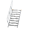 Treppe 45° inkl. Handlauf, 1000mm Stufenbreite, 8 Stufen Treppe 45° inkl. Handlauf, 1000mm Stufenbreite, 8 Stufen
