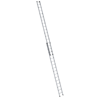 Aluminium-Schiebeleiter 2-teilig ohne Traverse 2x16 Sprossen-Beschreibung lesen