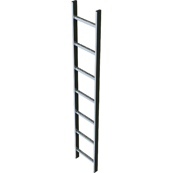 Schachtleiter 300mm lichte Breite Edelstahl, 15 Sprossen-Beschreibung lesen