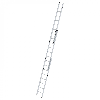 Aluminium-Schiebeleiter 3-teilig ohne Traverse 3x8 Sprossen