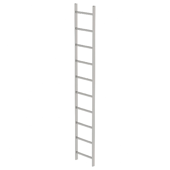 Escalera de árbol de acero inoxidable 10 peldaños 2,80 m-Leer más