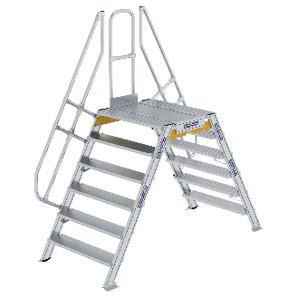 Überstieg 60° inkl. einen Handlauf, Stufenbreite 1000mm, 2x6 Stufen-Beschreibung lesen