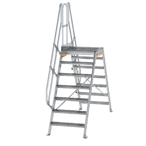 Überstieg 60° inkl. einen Handlauf, Stufenbreite 800mm, 2x7 Stufen Überstieg 60° inkl. einen Handlauf, Stufenbreite 800mm, 2x7 Stufen-Beschreibung lesen