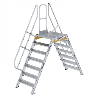 Überstieg 60° inkl. einen Handlauf, Stufenbreite 800mm, 2x7 Stufen-Beschreibung lesen