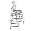 Überstieg 60° inkl. einen Handlauf, Stufenbreite 800mm, 2x7 Stufen Überstieg 60° inkl. einen Handlauf, Stufenbreite 800mm, 2x7 Stufen
