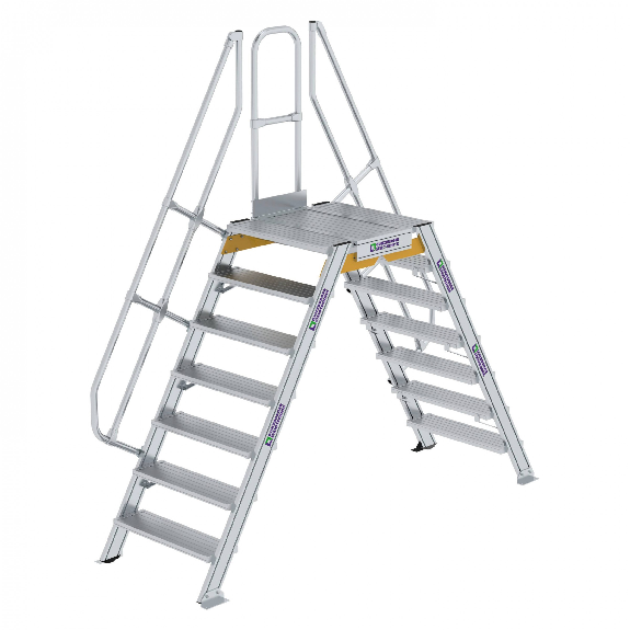 Überstieg 60° inkl. einen Handlauf, Stufenbreite 800mm, 2x7 Stufen Überstieg 60° inkl. einen Handlauf, Stufenbreite 800mm, 2x7 Stufen-Beschreibung lesen