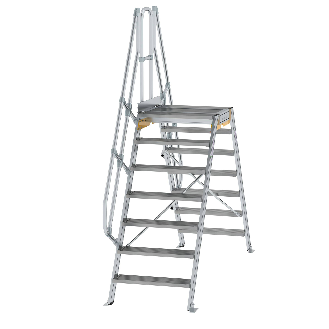 Überstieg 60° inkl. einen Handlauf, Stufenbreite 800mm, 2x7 Stufen-Beschreibung lesen