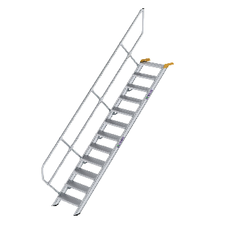 Treppe 45° inkl. Handlauf, 600mm Stufenbreite, 12 Stufen-Beschreibung lesen