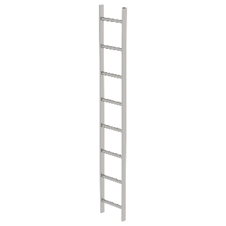 MUNK Schachtleiter aus Edelstahl 300mm breit 8 Sprossen 2,24m lang-Beschreibung lesen