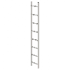 MUNK Schachtleiter aus Edelstahl 300mm breit 8 Sprossen 2,24m lang MUNK Schachtleiter aus Edelstahl 300mm breit 8 Sprossen 2,24m lang