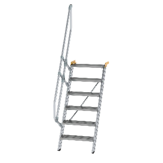 Treppe 60° inkl. Handlauf, 600mm Stufenbreite, 6 Stufen-Beschreibung lesen