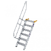 Treppe 60° inkl. Handlauf, 600mm Stufenbreite, 6 Stufen