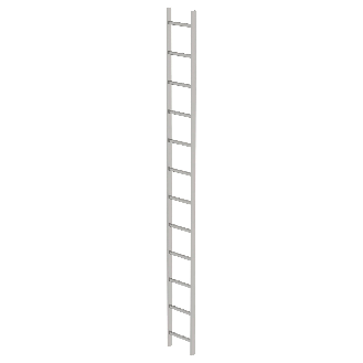 Schachtleiter aus Edelstahl 300mm breit 12 Sprossen 3,36m lang-Beschreibung lesen