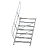 Treppe 45° inkl. Handlauf, 1000mm Stufenbreite, 7 Stufen