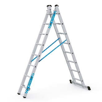 Zarges Kombileiter Combimaster Plus X 2x8 Sprossen-Beschreibung lesen