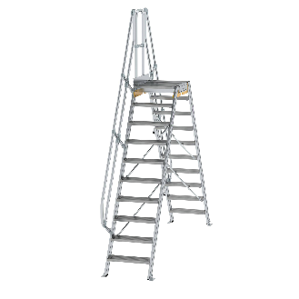 Überstieg 60° inkl. einen Handlauf, Stufenbreite 600mm, 2x10 Stufen-Beschreibung lesen