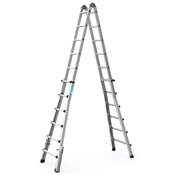 Teleskopleiter Variotec V 4x6 Sprossen Teleskopleiter Variotec V 4x6 Sprossen-Beschreibung lesen