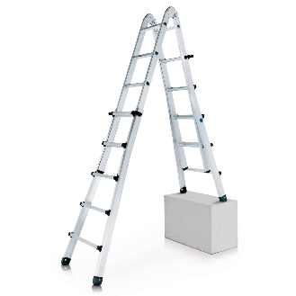 Teleskopleiter Variotec V 4x6 Sprossen-Beschreibung lesen