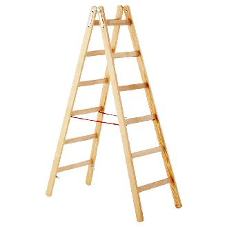Zarges Holz Stehleiter Cresta B, beidseitig begehbar 2x10 Sprossen-Beschreibung lesen