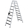 Stehleiter beidseitig begehbar mit clip-step 2x9 Stufen