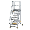 Plattformtreppe fahrbar 60° Stufenbreite 800mm 8 Stufen Plattformtreppe fahrbar 60° Stufenbreite 800mm 8 Stufen