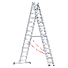 Premium 307 Mehrzweckleiter 3x14 Sprossen