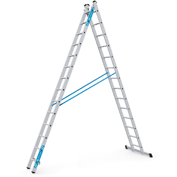 Kombileiter Combimaster Plus X 2x14 Sprossen-Beschreibung lesen