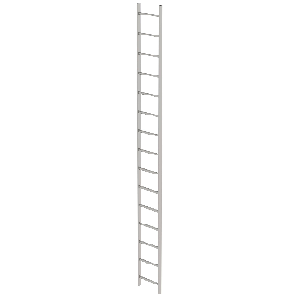 Schachtleiter aus Edelstahl 400mm breit 15 Sprossen 4,20m lang-Beschreibung lesen