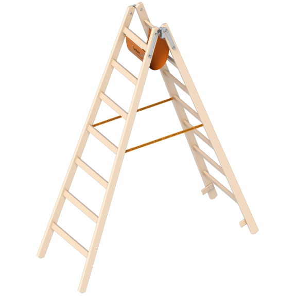 Layher 1038 Holzstehleiter 2x7 Sprossen Layher 1038 Holzstehleiter 2x7 Sprossen-Beschreibung lesen