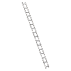 Dachdeckerleiter aus Aluminium mit 16 Sprossen