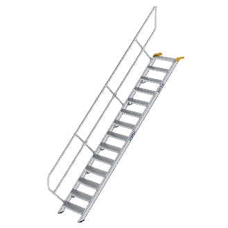 Treppe 45° inkl. Handlauf, 600mm Stufenbreite, 14 Stufen-Beschreibung lesen