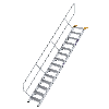 Treppe 45° inkl. Handlauf, 600mm Stufenbreite, 14 Stufen