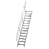 Treppe 45° inkl. Handlauf, 600mm Stufenbreite, 14 Stufen Treppe 45° inkl. Handlauf, 600mm Stufenbreite, 14 Stufen