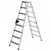 Stehleiter beidseitig begehbar mit relax-step 2x8 Stufen