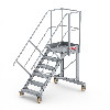 Podesttreppe fahrbar 45° 6 Stufen