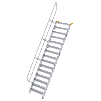 Treppe 60° inkl. Handlauf, 1000mm Stufenbreite, 15 Stufen-Beschreibung lesen