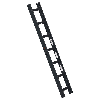 Euroline Premium Kaminkehrerleiter 7 Sprossen RAL7016 Anthrazit