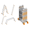 Layher Topic 1057 Kofferraumleiter 4x3 Sprossen inklusive Plattform Layher Topic 1057 Kofferraumleiter 4x3 Sprossen inklusive Plattform