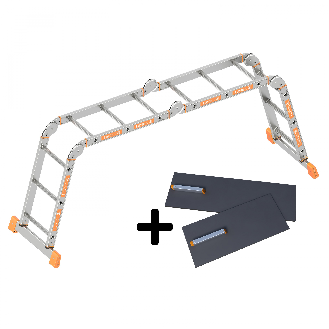 Layher Topic 1057 Kofferraumleiter 4x3 Sprossen inklusive Plattform-Beschreibung lesen