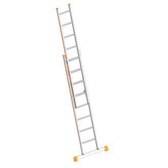 Layher Topic 1035 Schiebeleiter mit Quertraverse 2x8 Sprossen-Beschreibung lesen