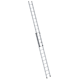 Aluminium-Schiebeleiter 2-teilig ohne Traverse 2x12 Sprossen-Beschreibung lesen