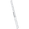 Aluminium-Schiebeleiter 2-teilig ohne Traverse 2x12 Sprossen