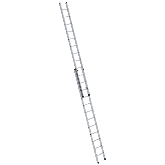 Aluminium-Schiebeleiter 2-teilig ohne Traverse 2x12 Sprossen Aluminium-Schiebeleiter 2-teilig ohne Traverse 2x12 Sprossen-Beschreibung lesen