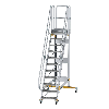 Plattformtreppe fahrbar 60° Stufenbreite 600mm 11 Stufen