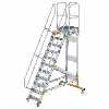 Plattformtreppe fahrbar 60° Stufenbreite 600mm 11 Stufen